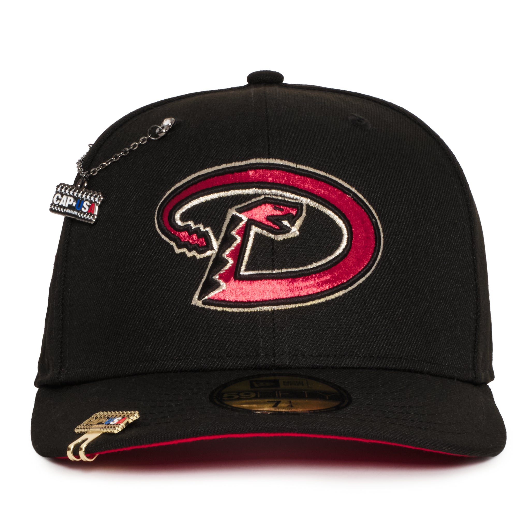 Arizona Diamond Backs Black w/ Red Metallic Logo 1998 Inaugural
