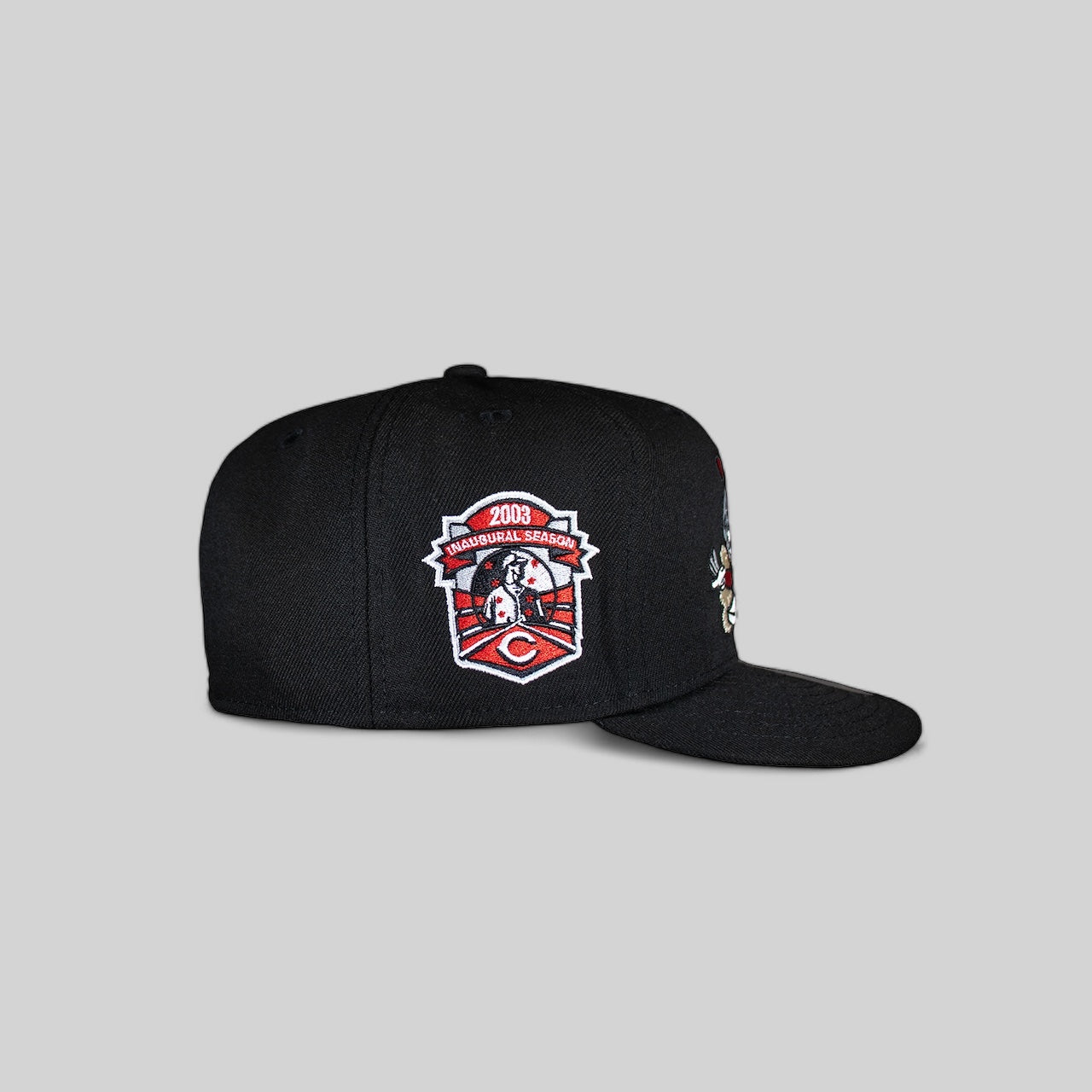Cincinnati Reds All Black w/ Mascot 2003 Inaugural