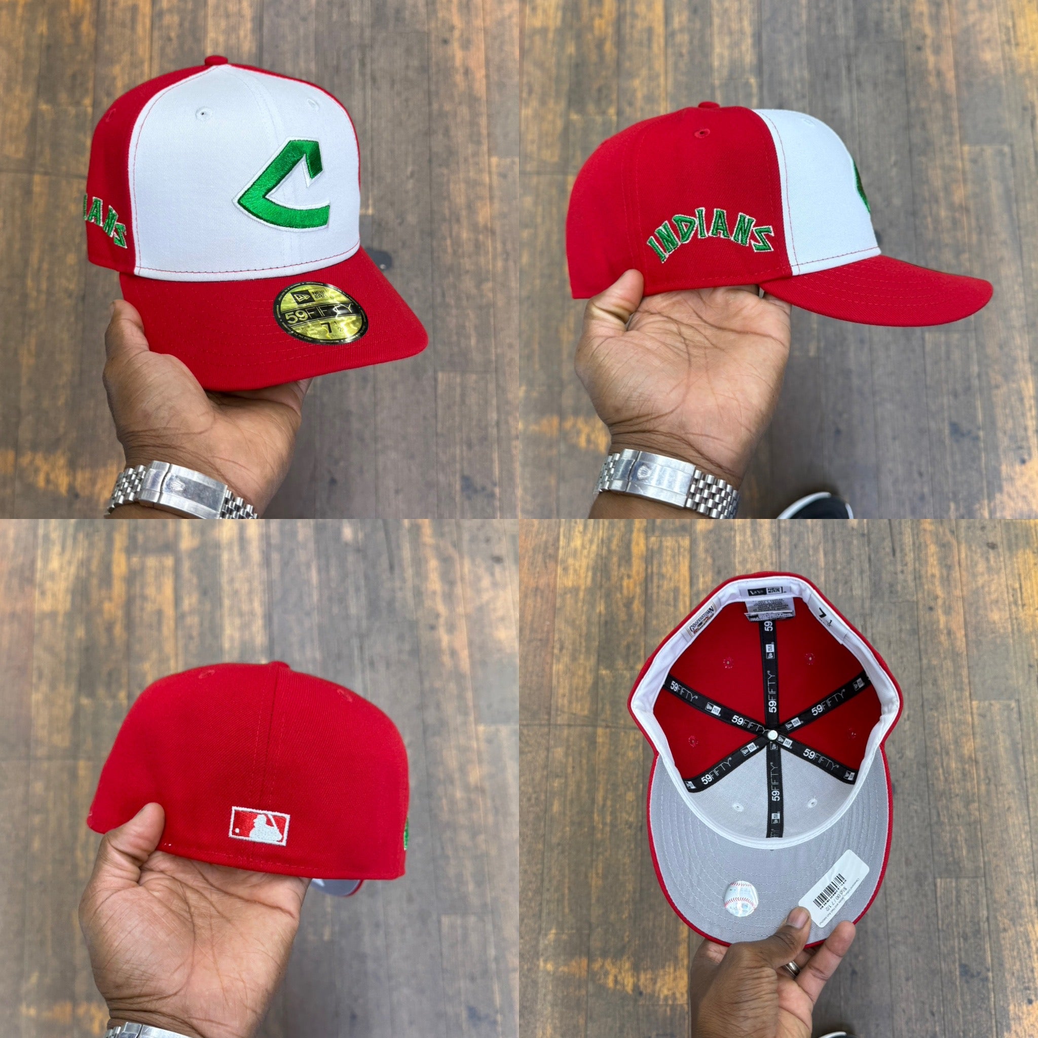 Cleveland Indians White and Red Ash ketchum