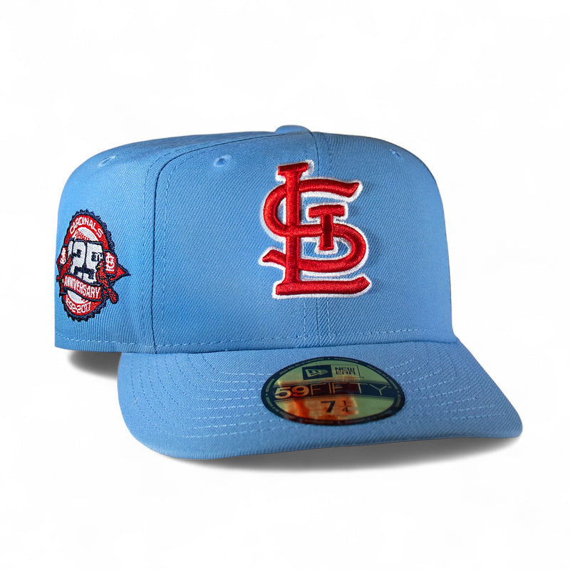 St. Louis Cardinals All Sky Blue Red Logo 125th Anniversary