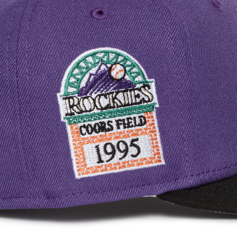 Colorado Rockies Upside down logo Purple & Black 1995 Coors Field Grey UV