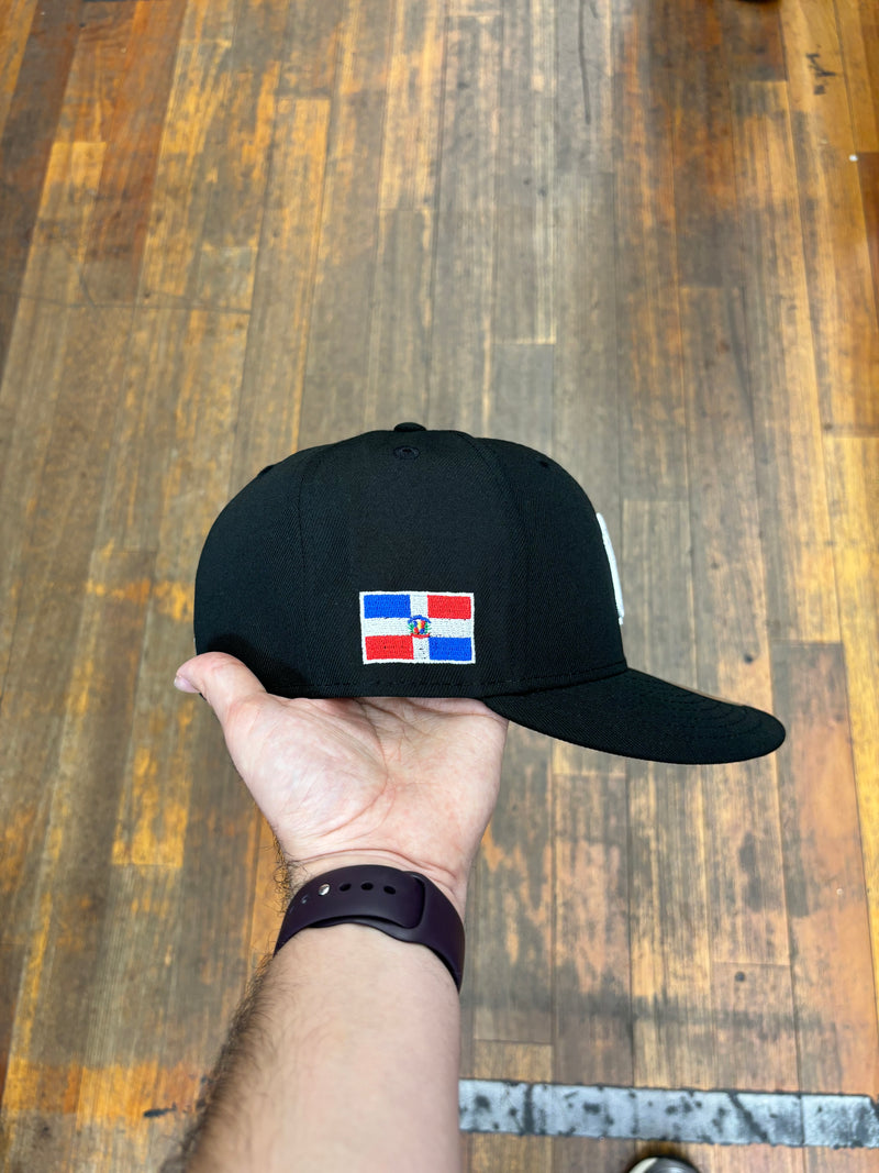 New York Yankees All Black Dominican Republic Flag