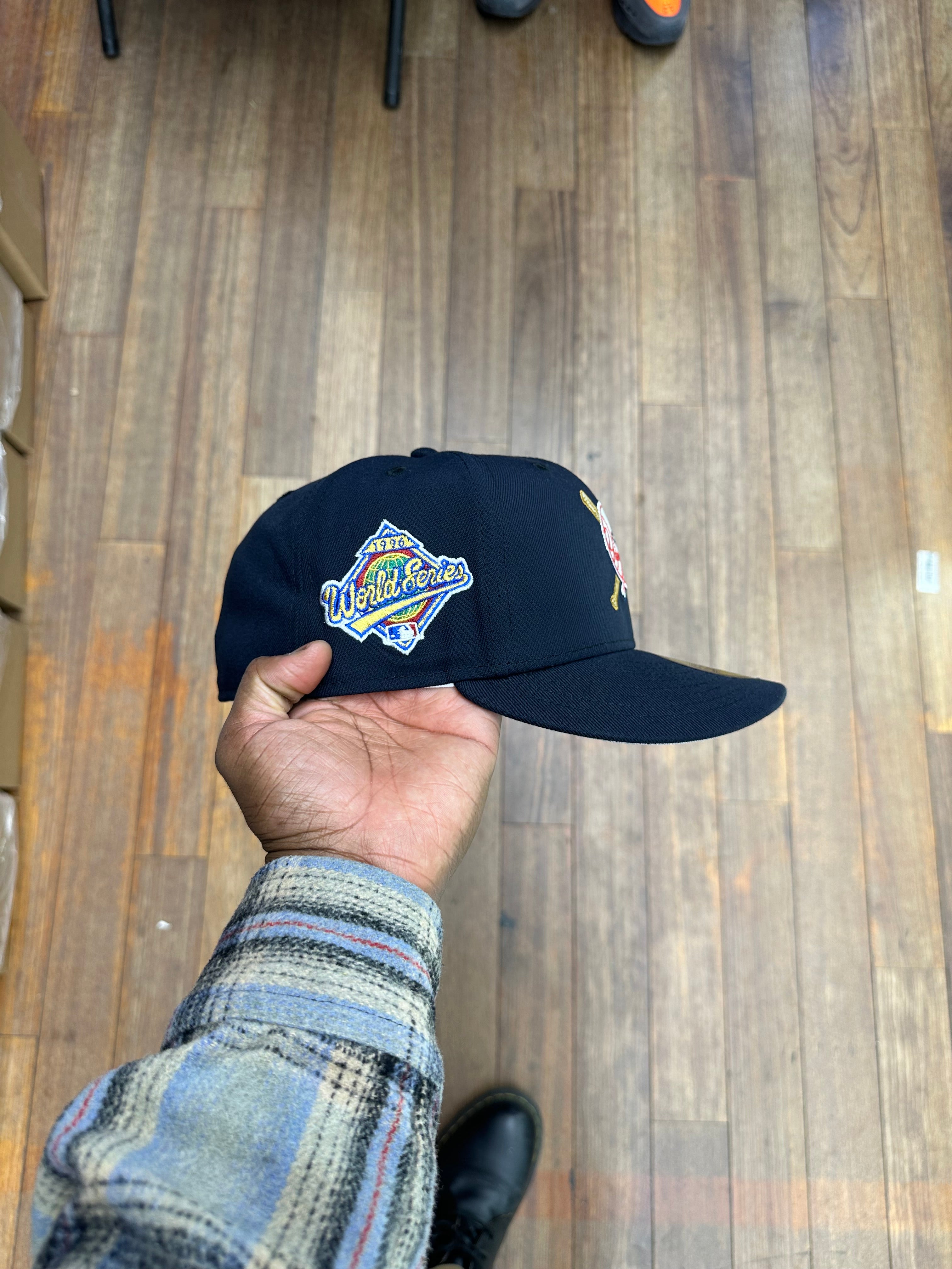New York Yankees All Navy Bats Logo 1996 World Series