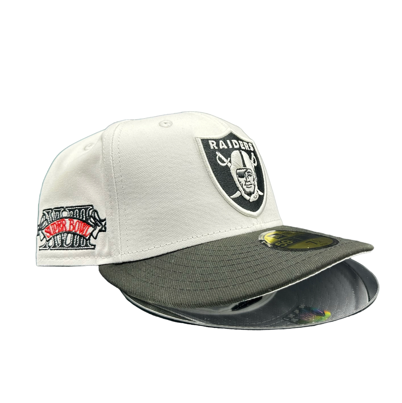 Las Vegas Raiders White & Black 5950 Fitteds XVIII