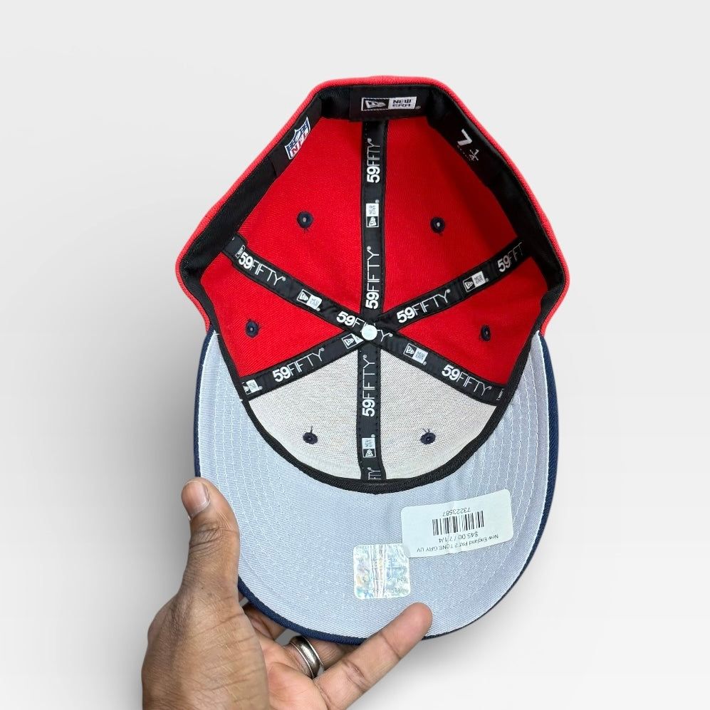 New England Patriots Red and Navy No Patch Grey Uv