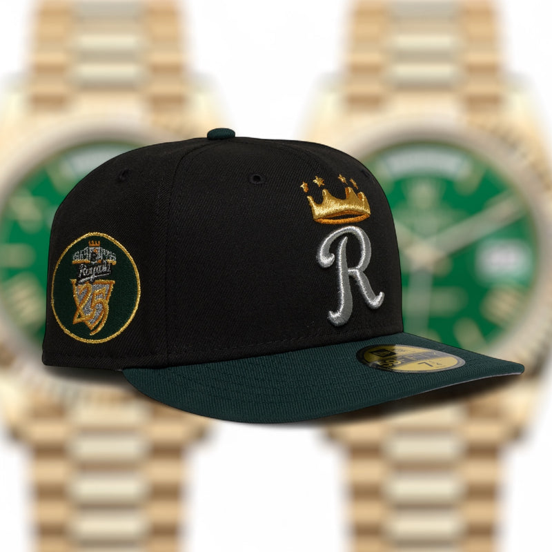 Kansas City Royals Black and Green "Rolex" 25Th Anniversary