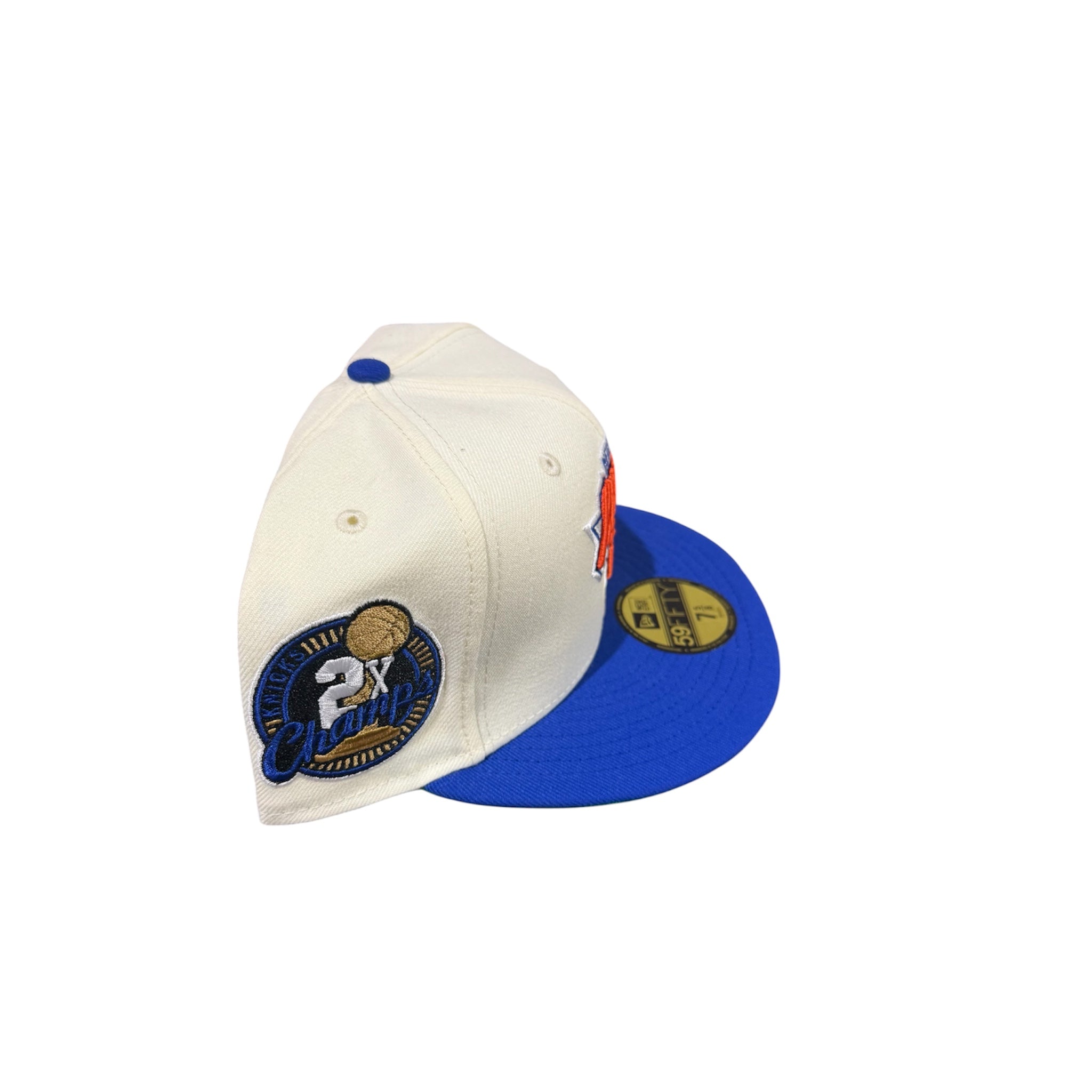 New York Knicks chrome and blue 2X champs