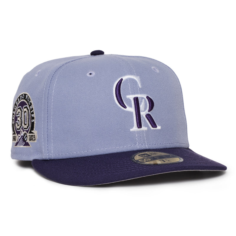 Colorado Rockies Lavender & Purple 30th Anniversary Grey uv