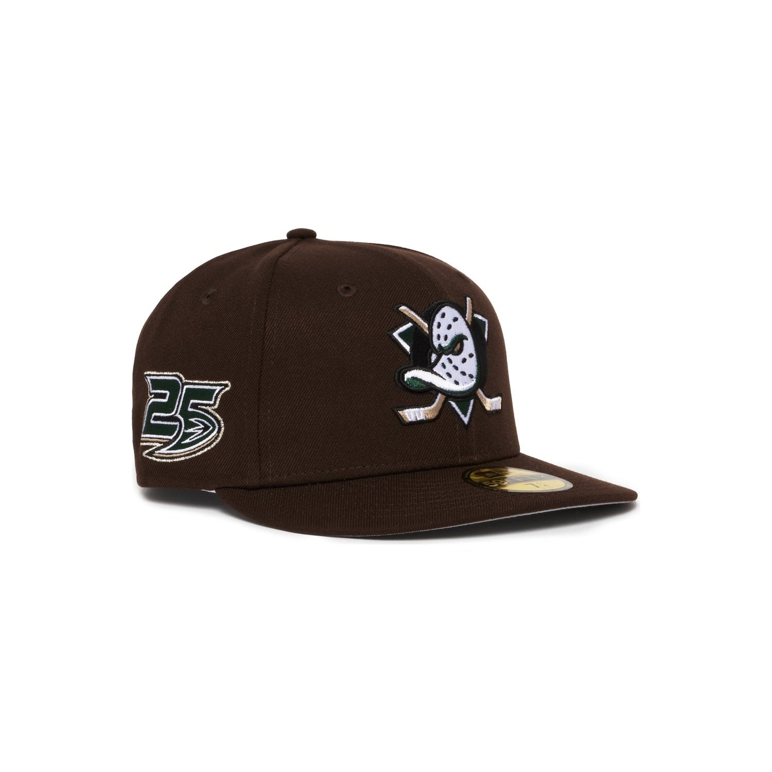 Anaheim Ducks Brown Green Logo 25 Year Anniversary