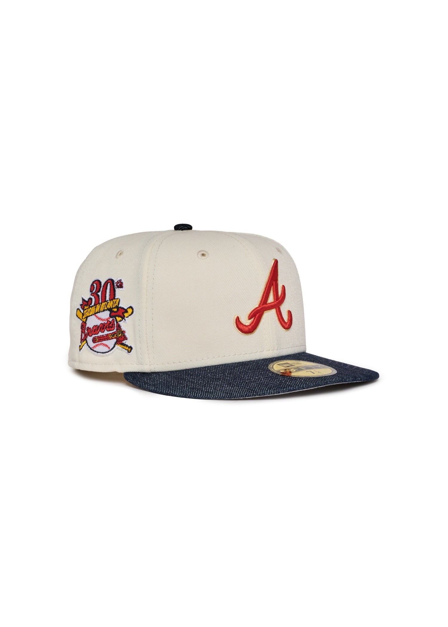 Atlanta Braves Creme Chrome and Denim