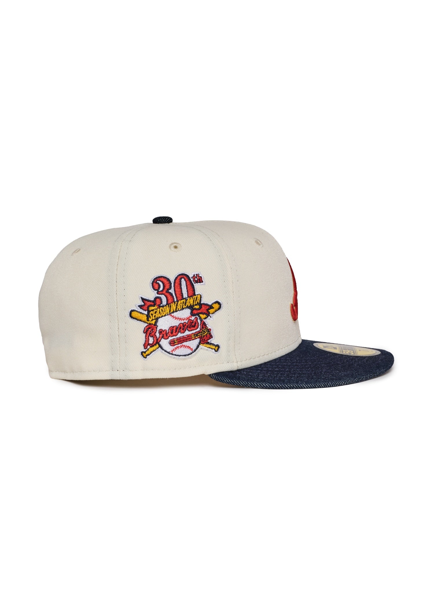 Atlanta Braves Creme Chrome and Denim