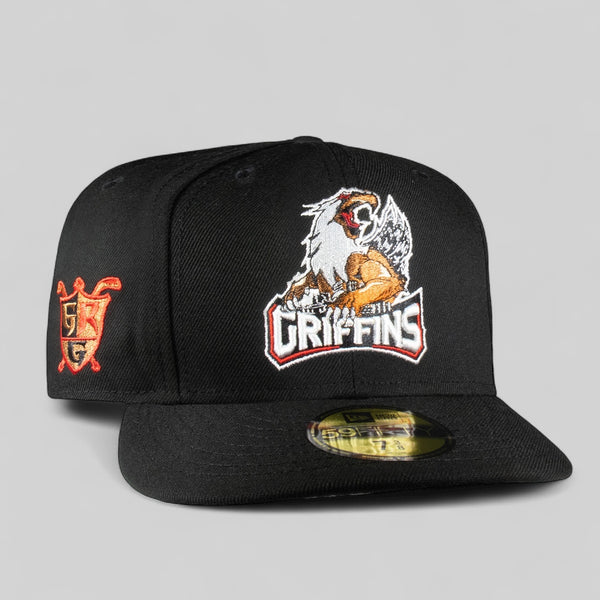 Grand Rapid Griffins All Black AHL 5950 Fitted