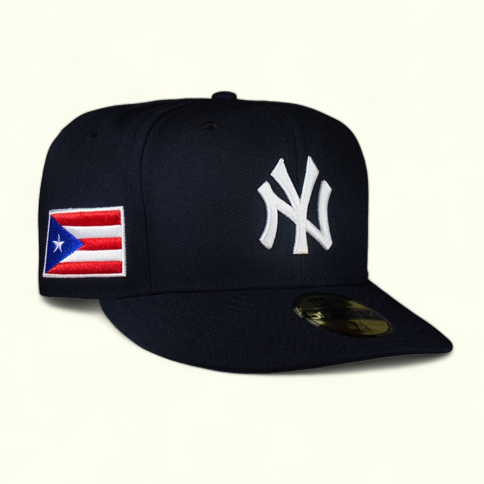 New York Yankees Navy Puerto Rico Flag