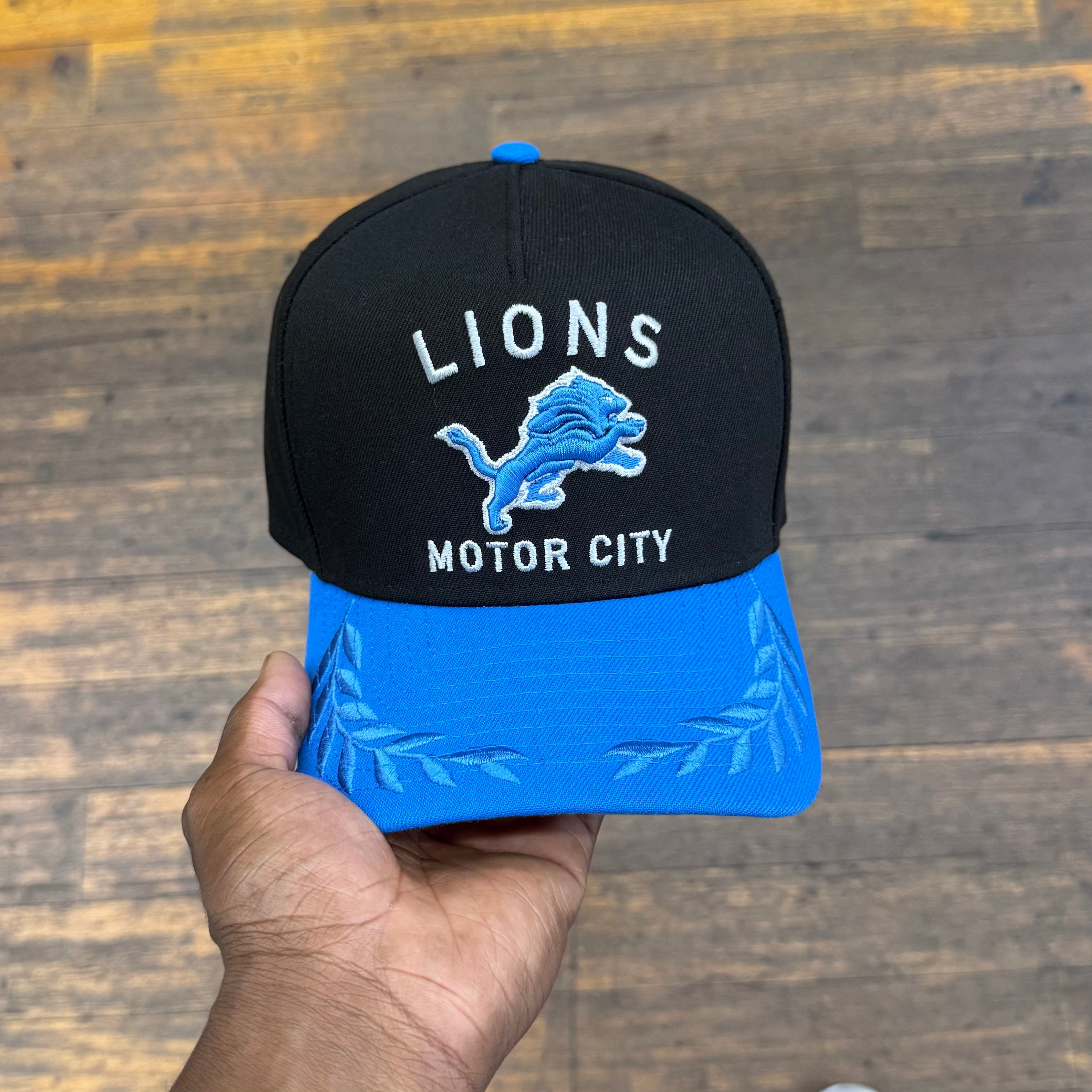 Detroit Lions Black NFL25 DRAFT 950 AFrame Snap Back