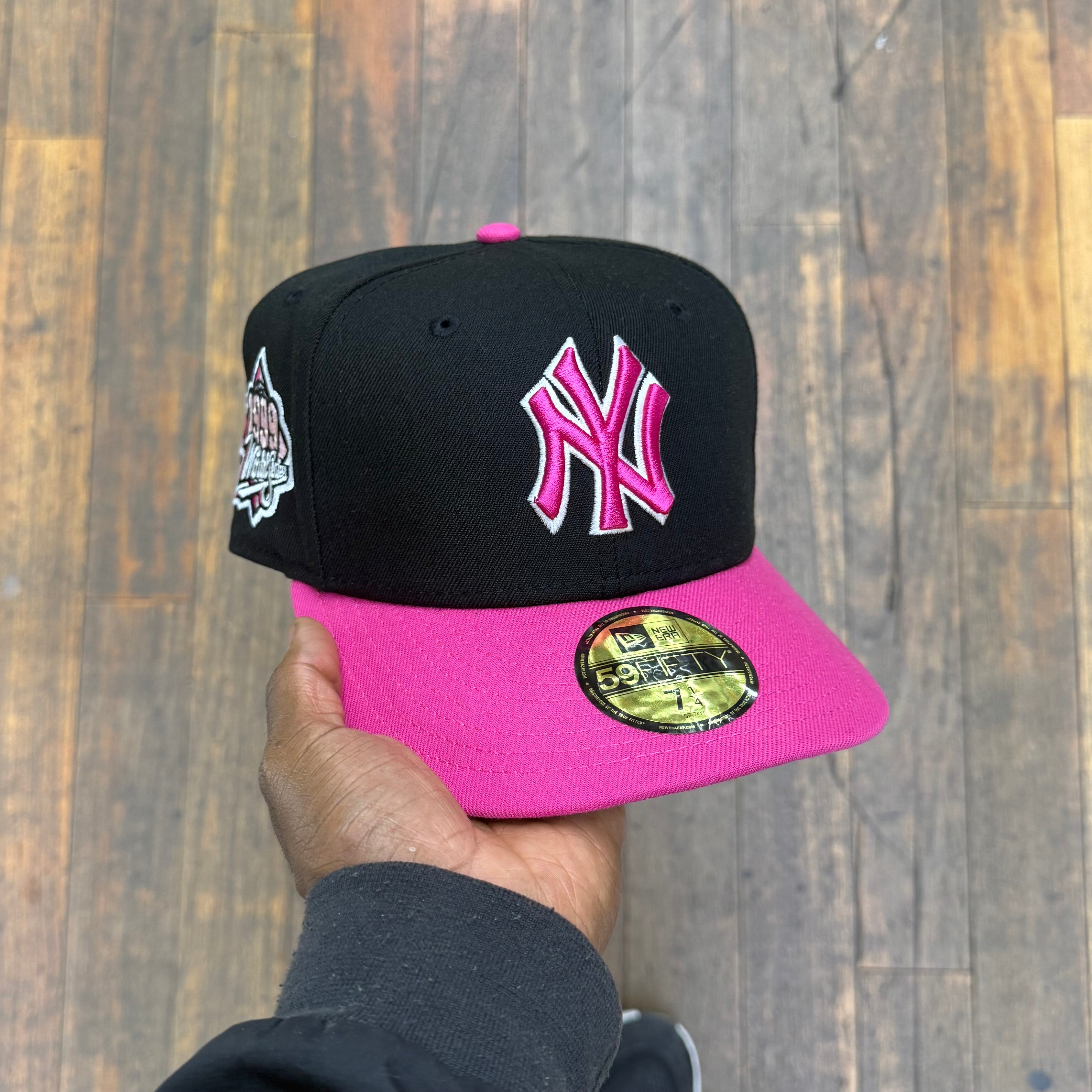 New York Yankees Black & Beetroot Pink 99 World Series Grey uv