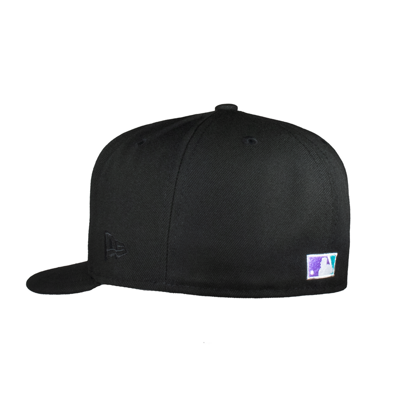 Arizona Diamond Backs All Black Teal & Purple Logo 1998