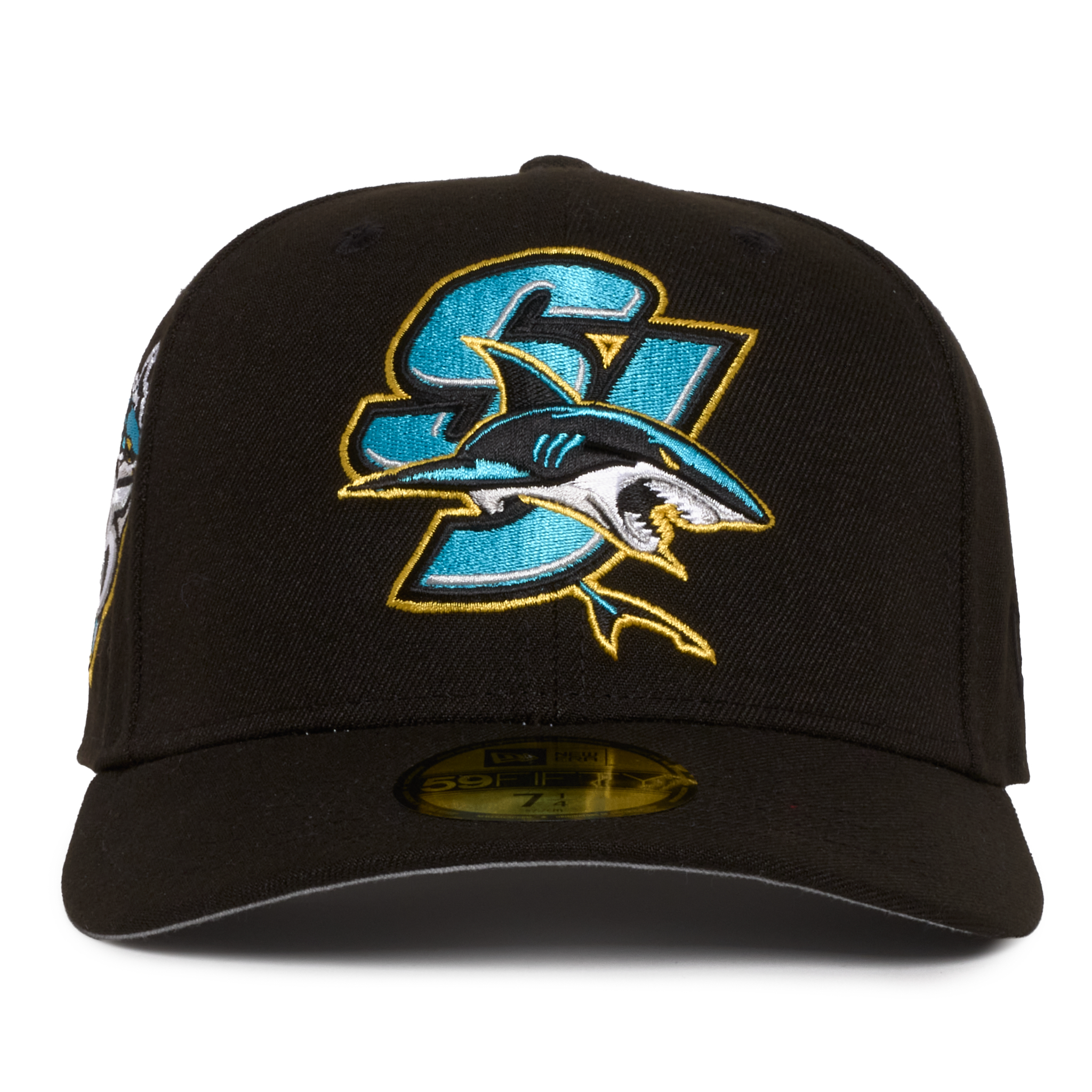 San Jose Sharks All Black SJ Logo 25 Years