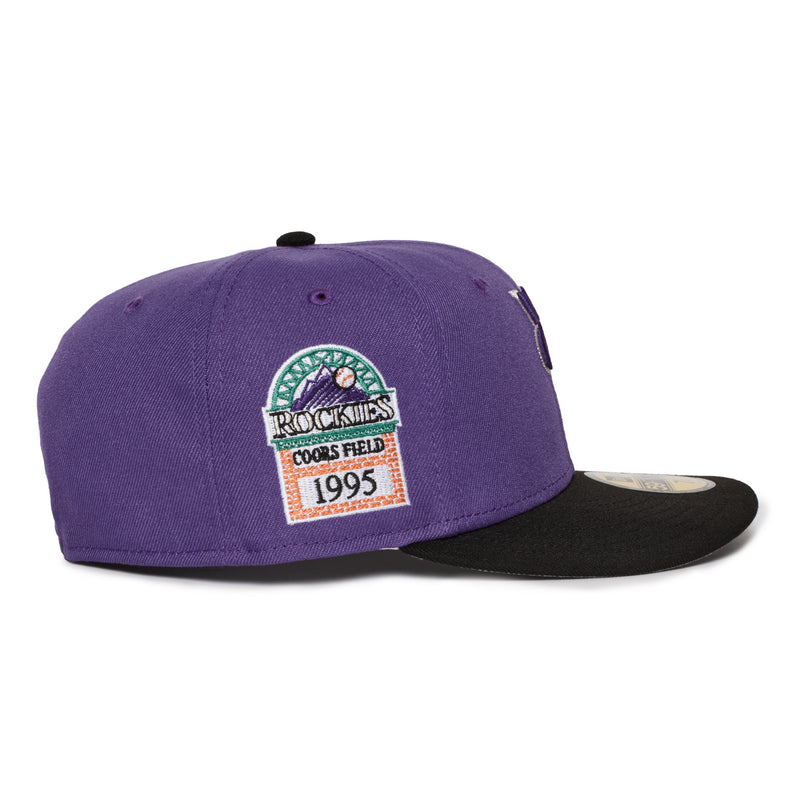 Colorado Rockies Upside down logo Purple & Black 1995 Coors Field Grey UV