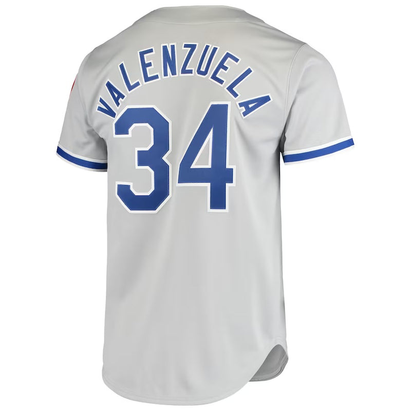 Los Angeles Dodgers Grey Valenzuela Exclusive Jersey