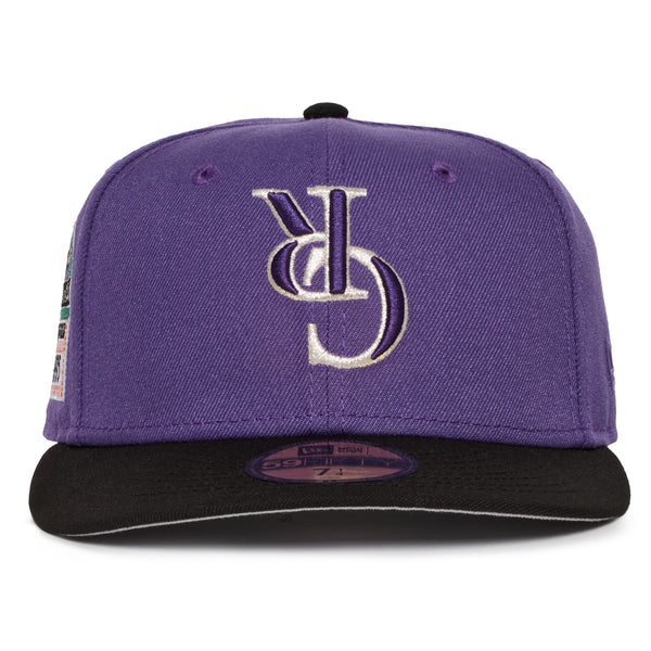 Colorado Rockies Upside down logo Purple & Black 1995 Coors Field Grey UV