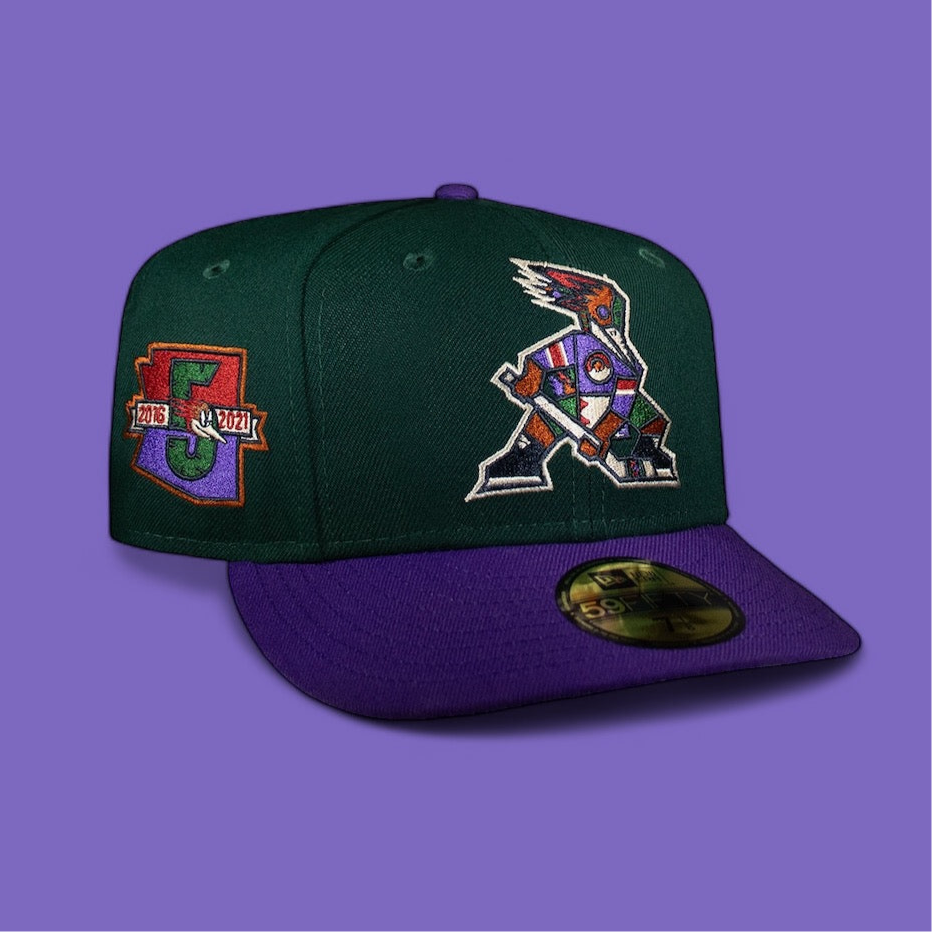 Tucson Roadrunners Green and Purple Hockey