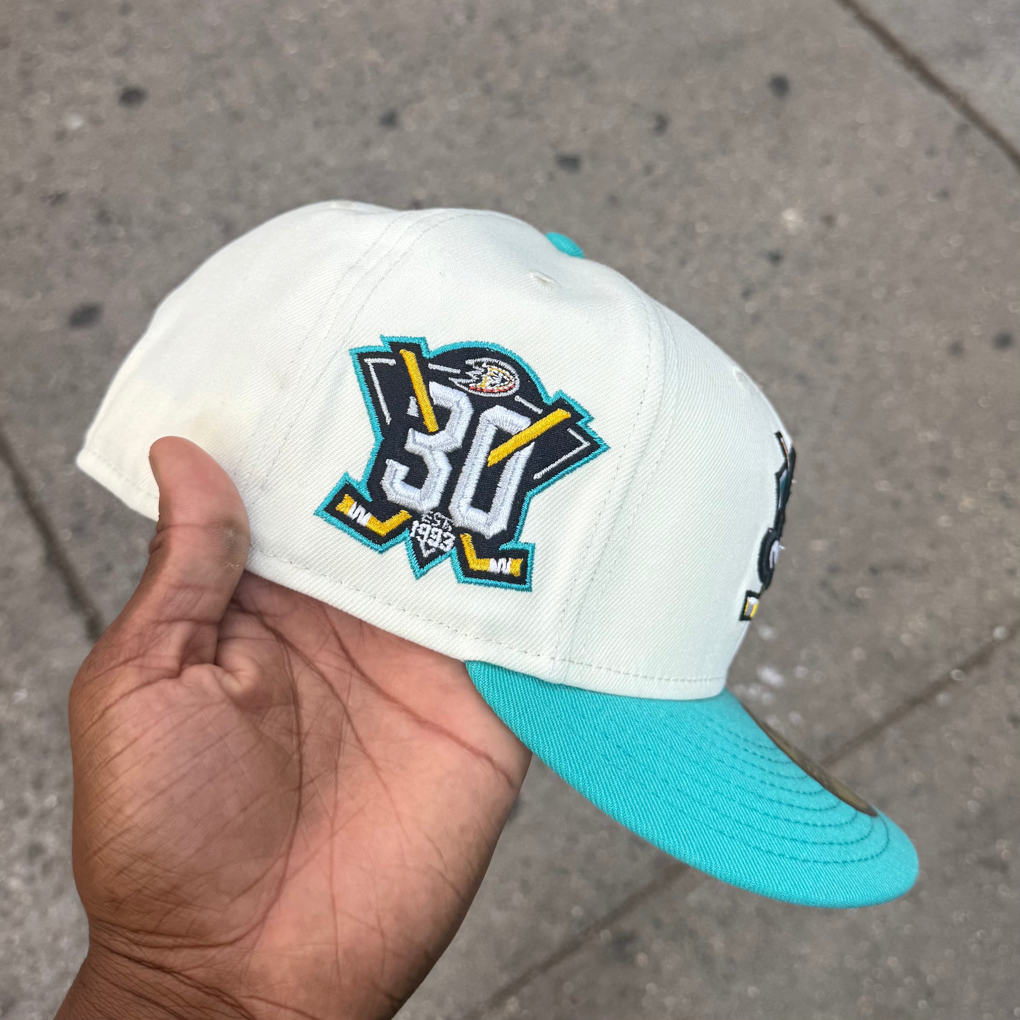 Anaheim Ducks Creme and Teal 30Th Anniversary