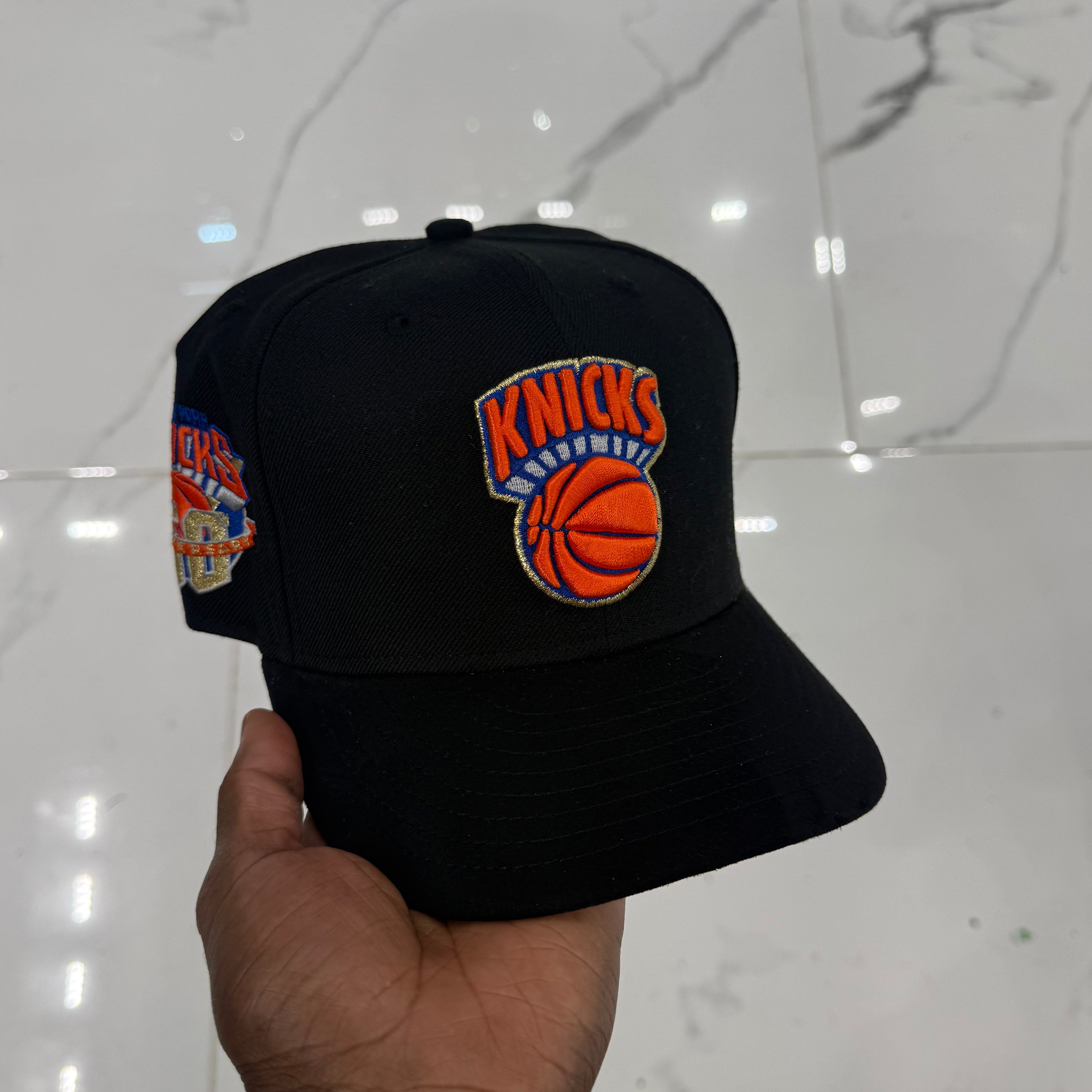 New York Knicks Black and Suede 50 Years 950 Classic SnapBack