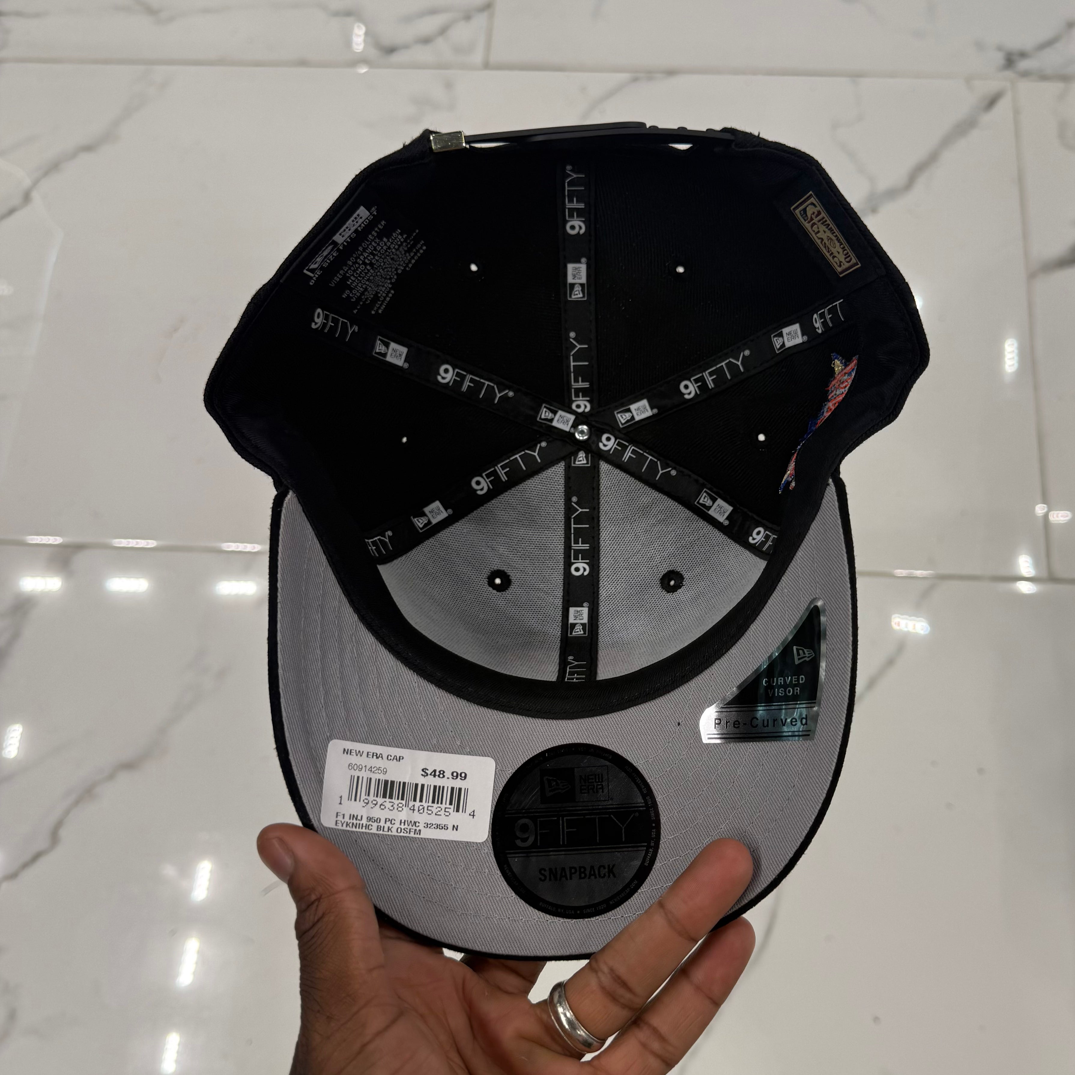 New York Knicks Black and Suede 50 Years 950 Classic SnapBack