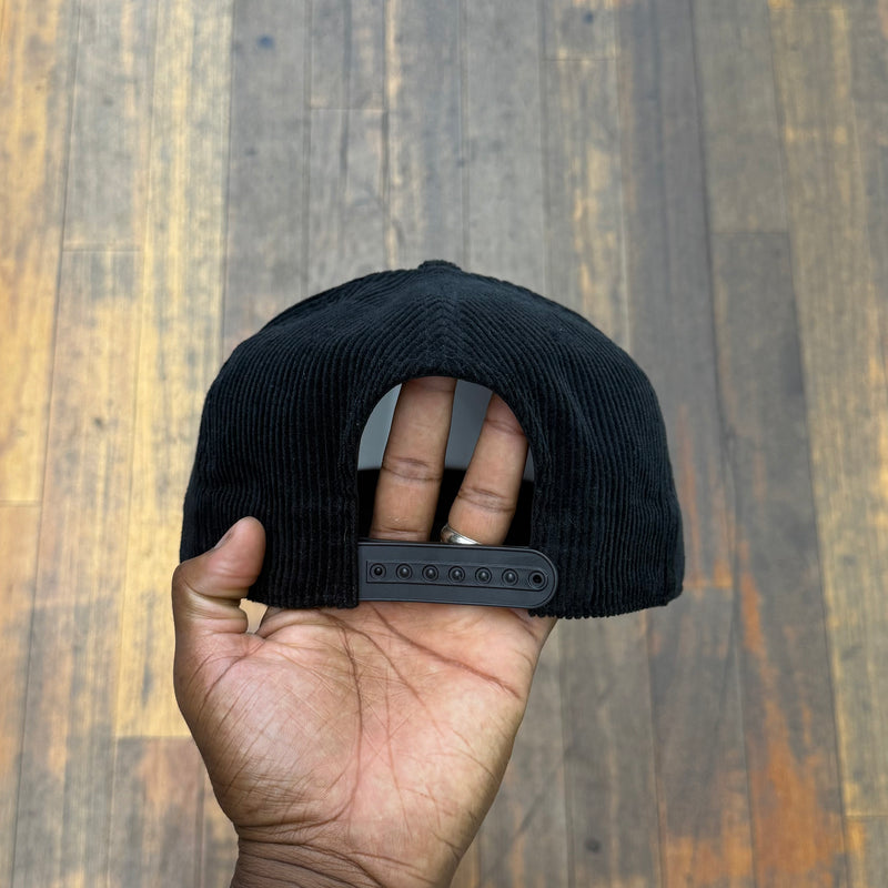 Make Harlem Great Again Black Corduroy Snap Back