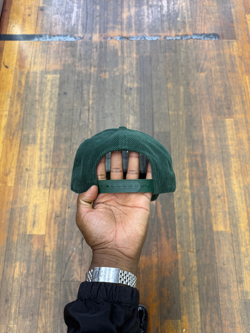 Make Harlem Great Again Green Corduroy Snap Back