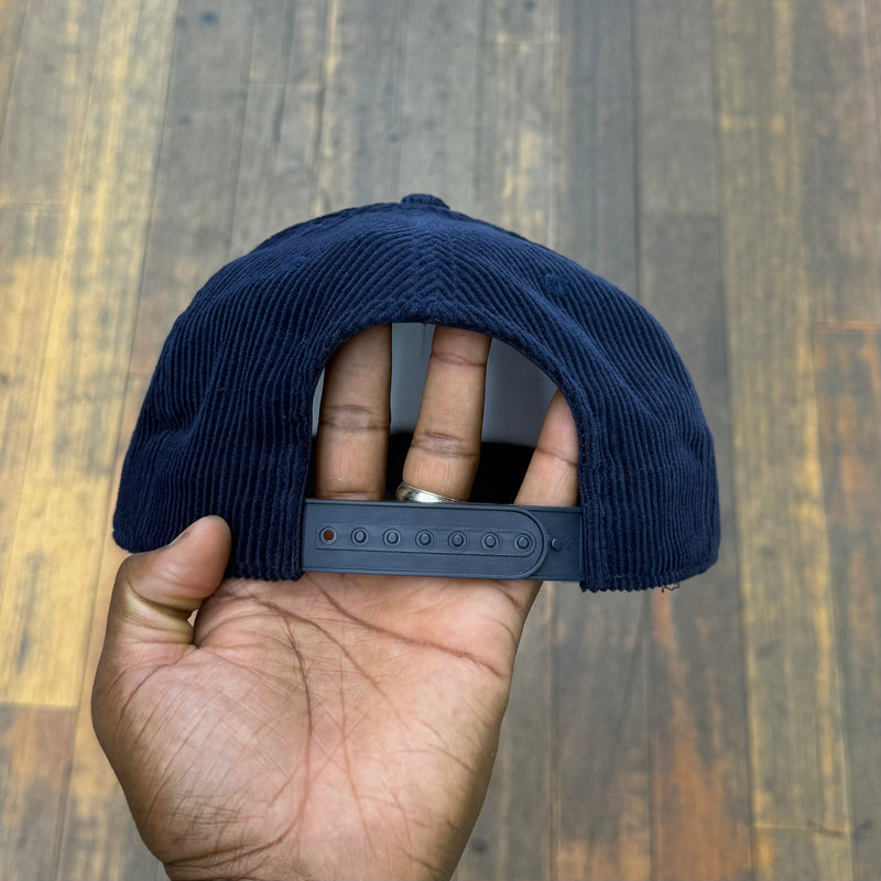 Make Harlem Great Again Navy Corduroy Snap Back