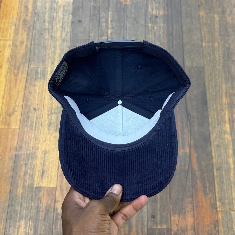 Make Harlem Great Again Navy Corduroy Snap Back