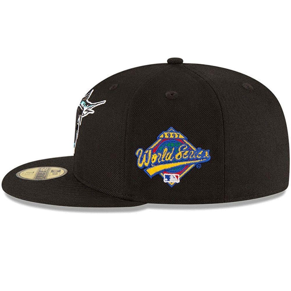 Florida Marlins All Black 1997 World Series Fitted