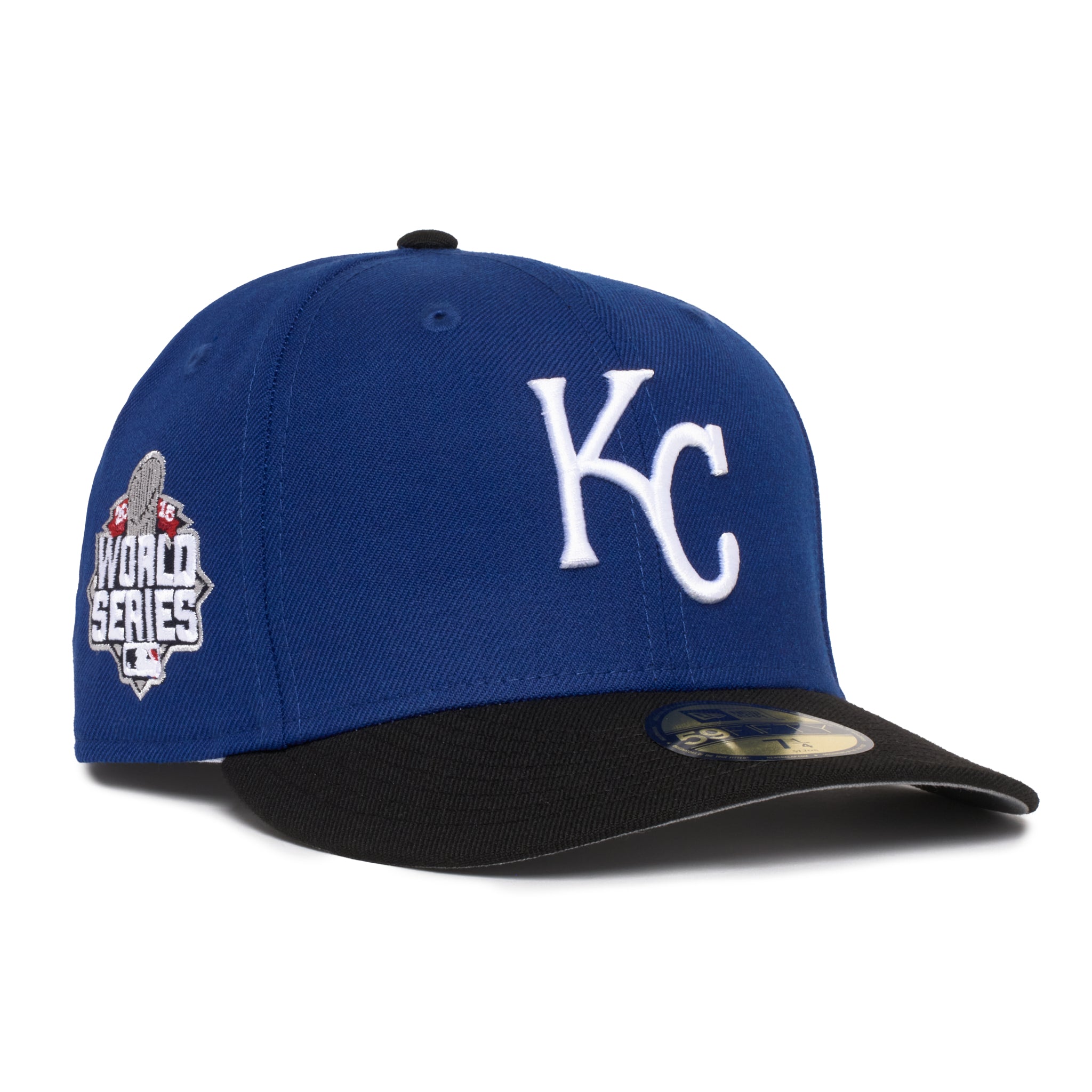 Kansas City Royals Royal Crown Black Visor 2015 Grey uv