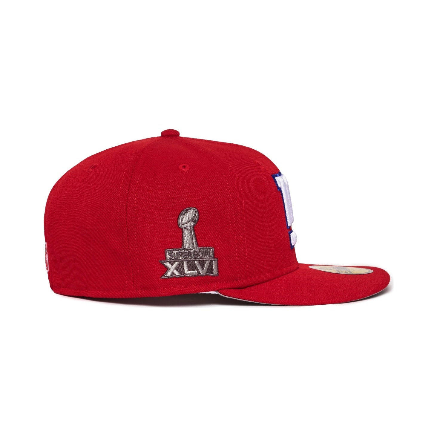 New York Giants All Red white NY Logo Super Bowl 46
