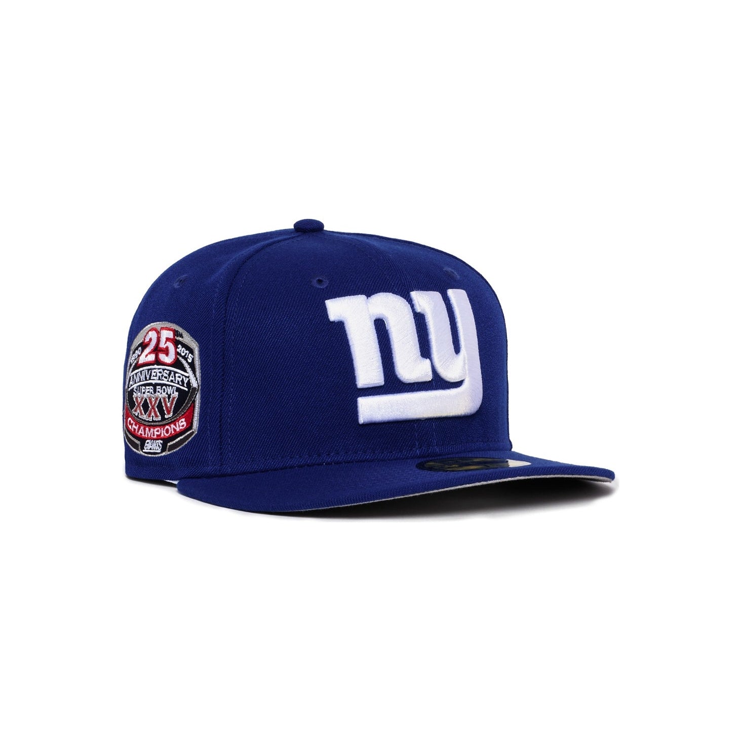 New York Giants All Royal Blue Big white NY Logo 25 Year Anniversary