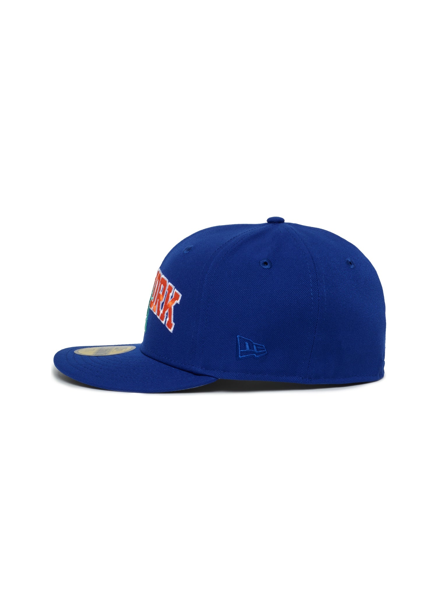 New York Knicks Majestic Blue Font Logo Statue Of Liberty 2X Champs
