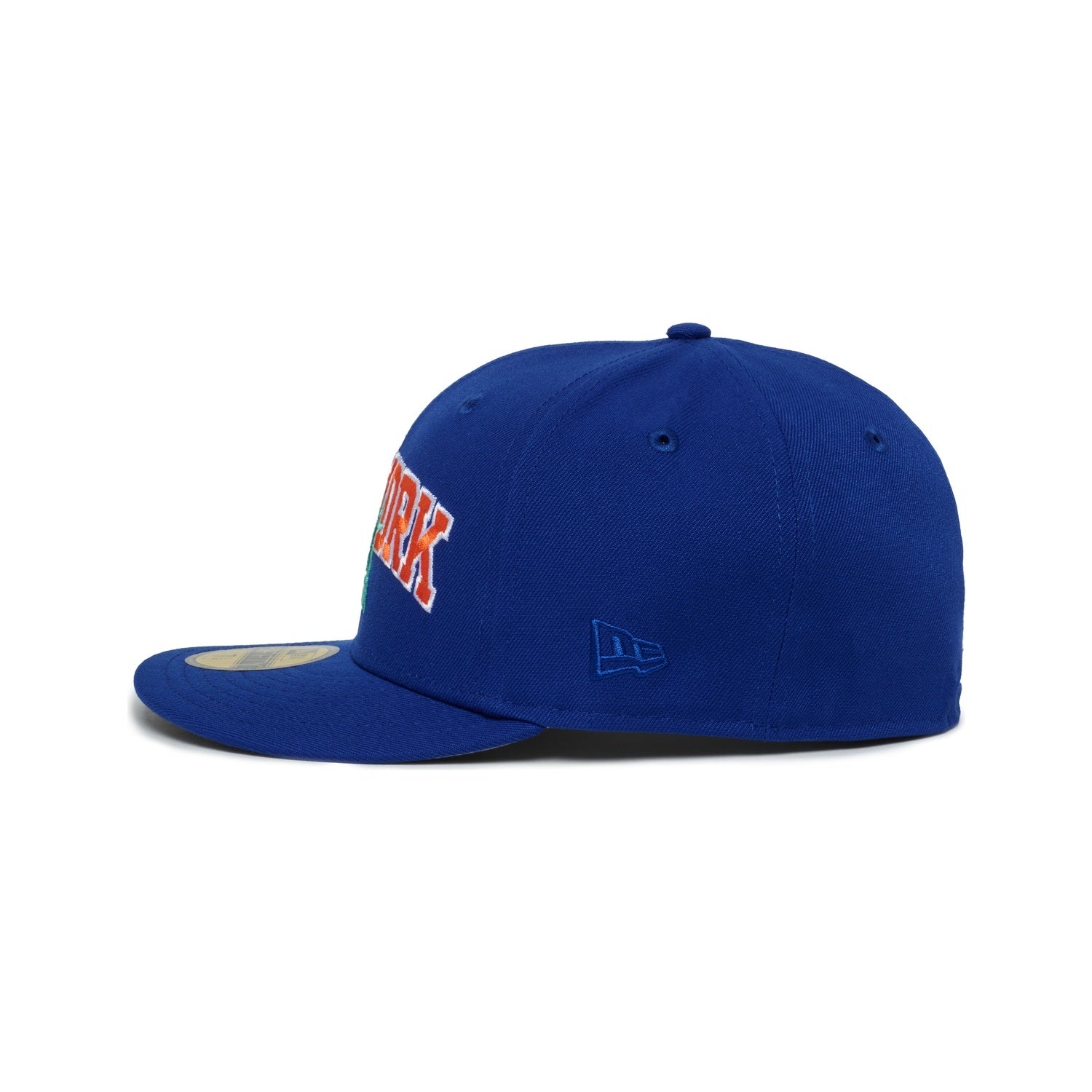 New York Knicks Majestic Blue Font Logo Statue Of Liberty 2X Champs