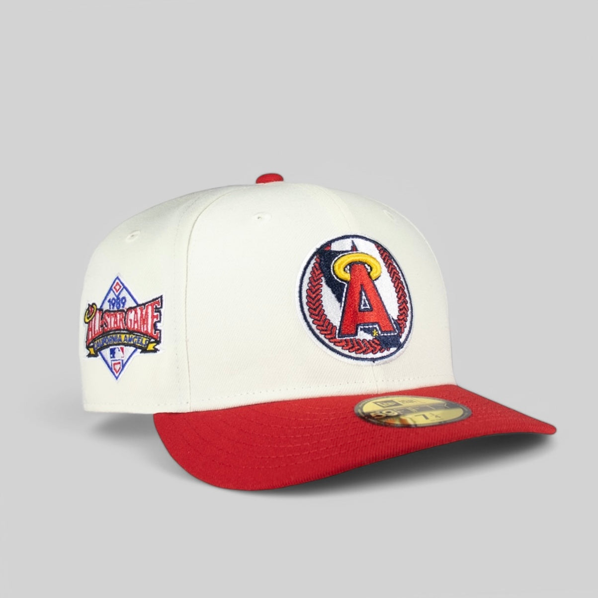California Angels Chrome Creme White & Red 1989 All Star Game
