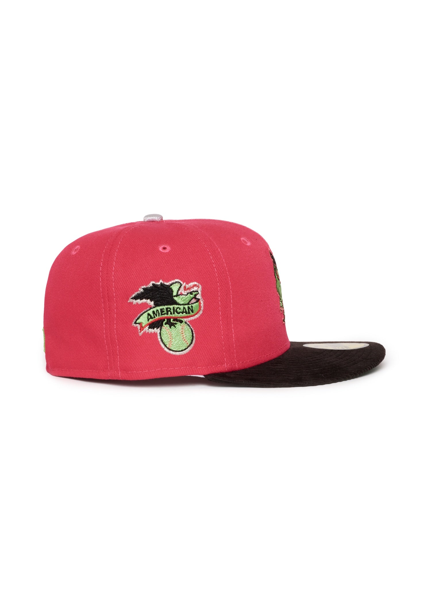 St. Louis Browns Hot Pink & Black Corduroy Lime Green Logo
