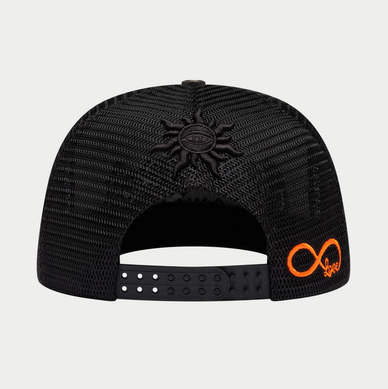 GODSPEED Forever Black on Black w/ Crystals Trucker Snap Back