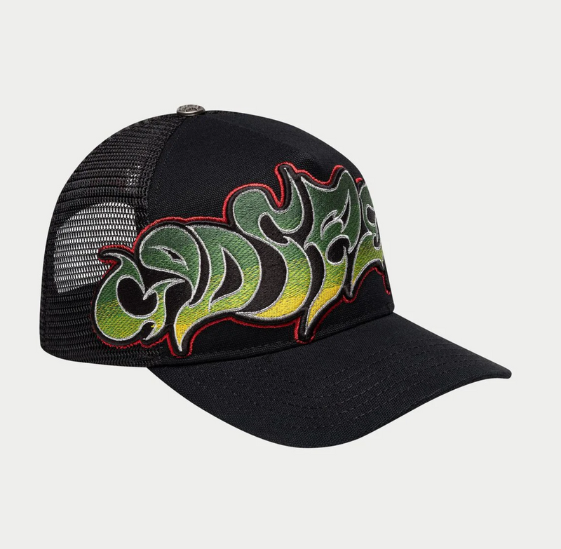 GODSPEED Forever Black Graffiti Trucker Snap Back