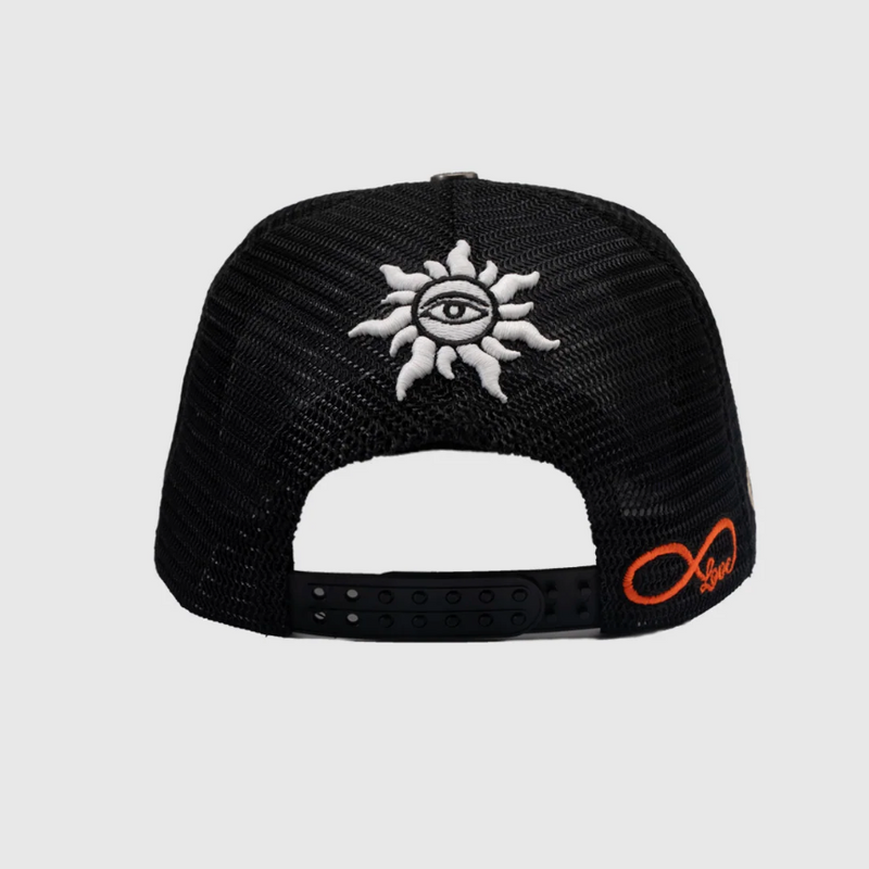 GODSPEED Forever Gradients Green and Red Trucker Hat