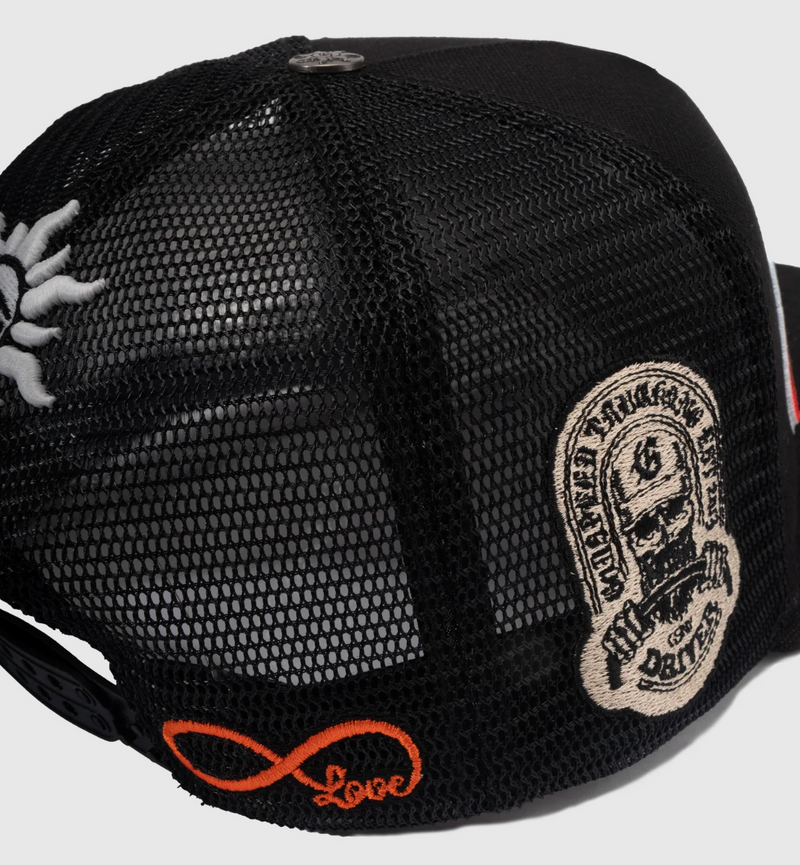 GODSPEED Forever Gradients Green and Red Trucker Hat