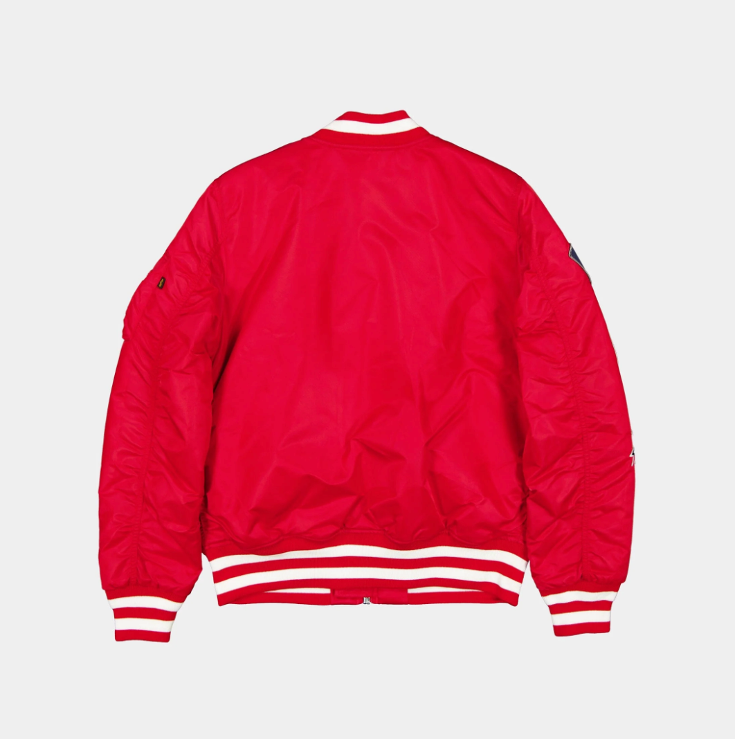 New York Yankees Red Bomber Jacket New Era X Alpha Industries 2025