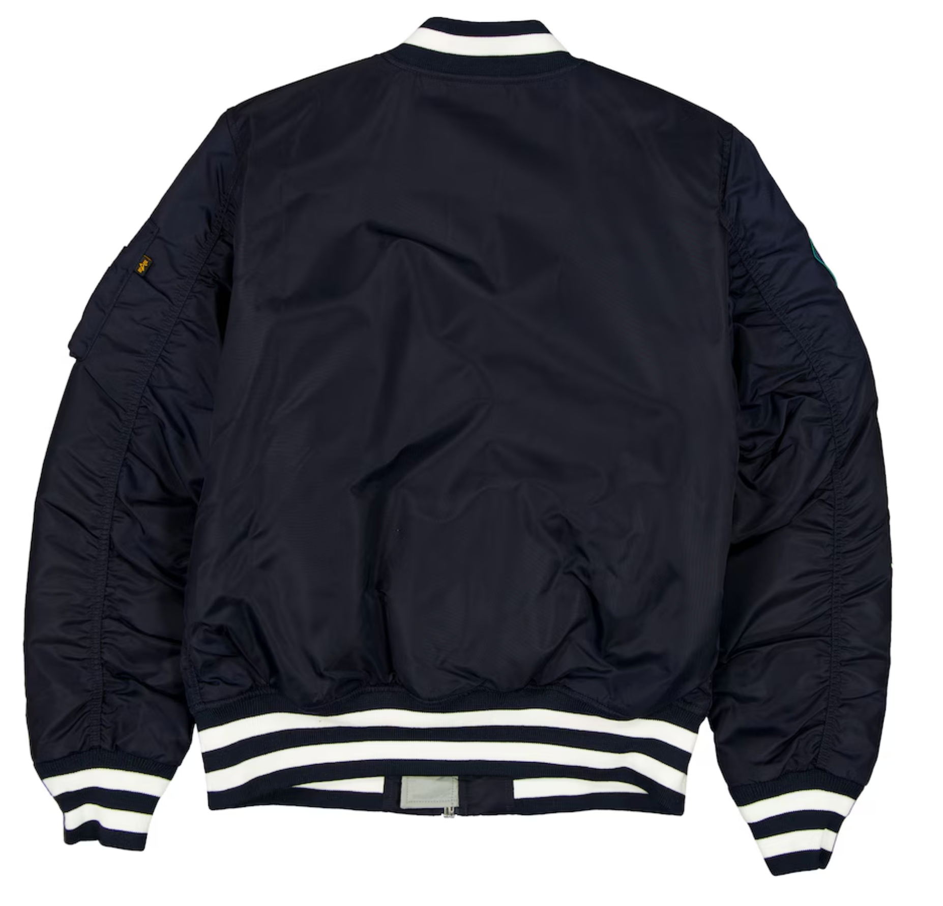 Seattle Mariners Navy Satin Bomber Jacket New Era X Alpha Industries 2025