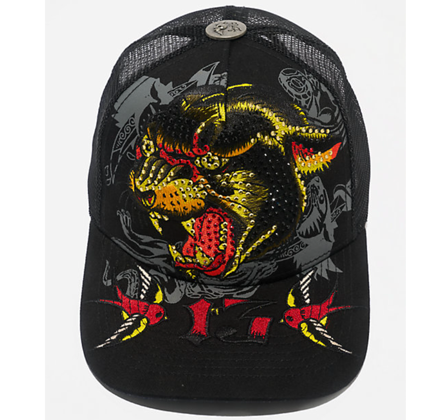 Ed Hardy PANTHER HEAD Trucker HAT