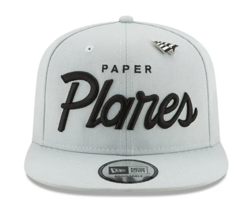 Roc Nation Paper Planes Silver Script 950 Snap Back