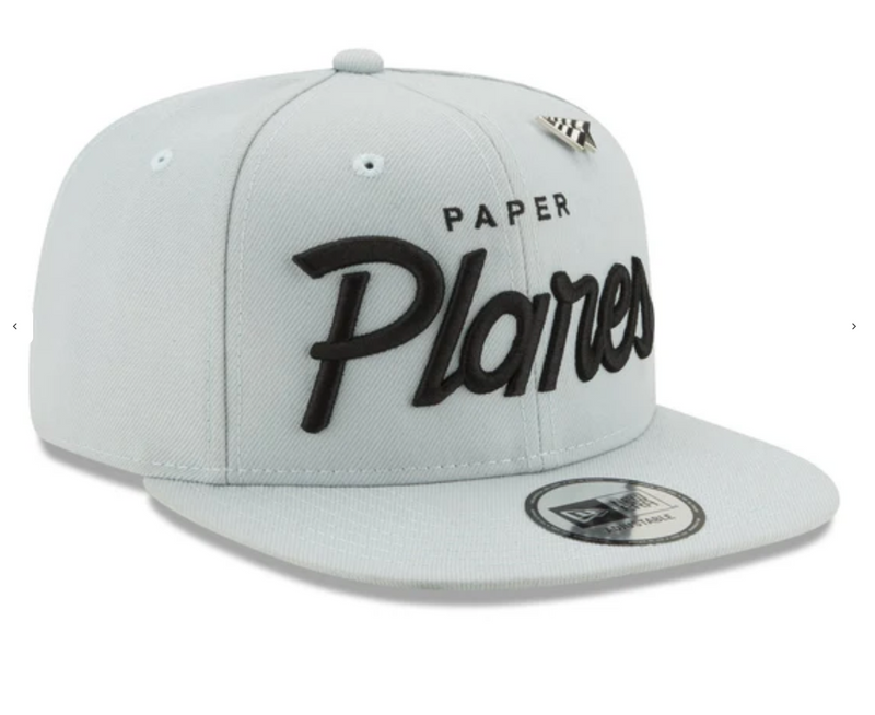 Roc Nation Paper Planes Silver Script 950 Snap Back