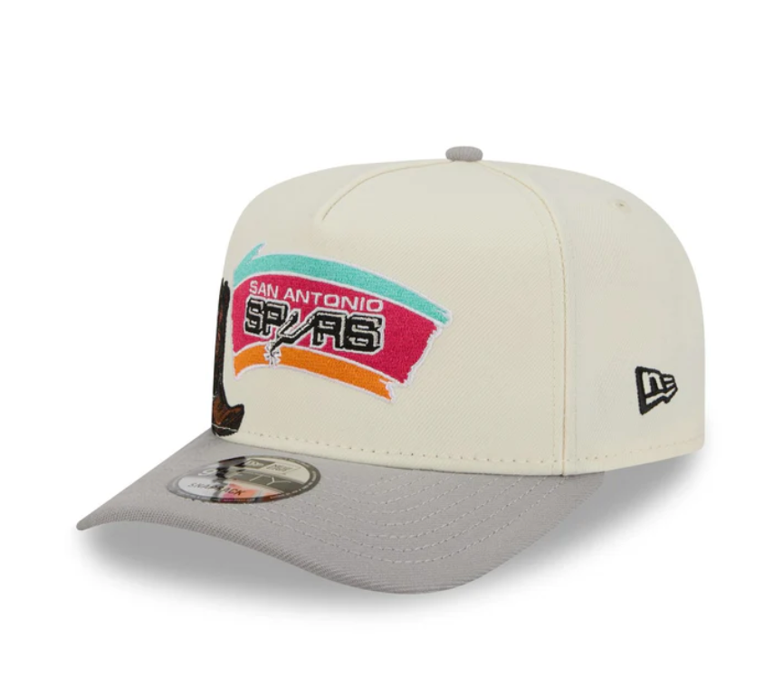 San Antonio Spurs HWC Chrome White 9FIFTY A-Frame Snapback